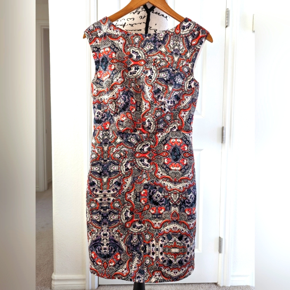 The Limited Multi Coloer Sheath Dress Midi Size 2 - Picture 1 of 6
